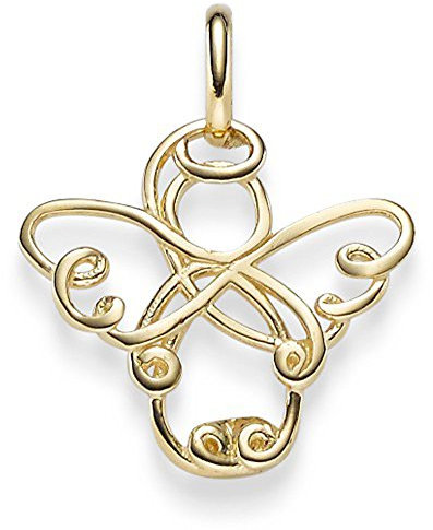 Anhänger Engel Engelchen 20x16mm aus 585 Gold Gelbgold Halsschmuck Taufe