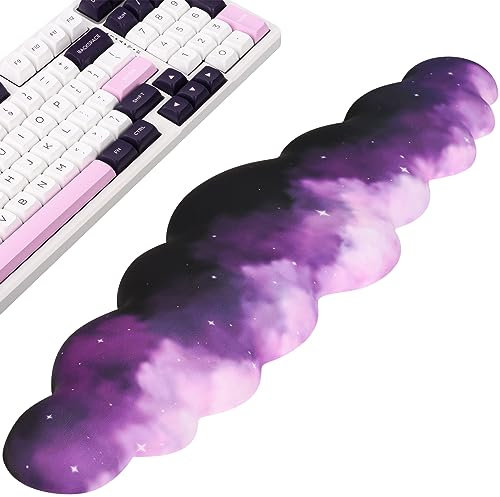 Tastatur-Cloud-Handgelenkauflage für Computer, Tastatur, hochdichter Memory-Schaum, Handgelenkauflage mit rutschfester Unterseite, Tastatur-Pad zum Tippen, Schmerzlinderung, Tastatur-Handauflage für