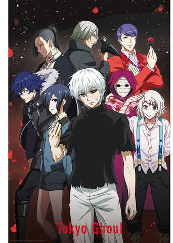 Tokyo Ghoul - Group - Manga Anime Poster Plakat Druck- Größe 61x91,5 cm