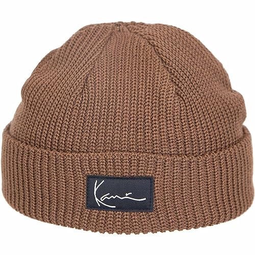 Karl Kani Signature Fisherman Beanie Wintermütze (one Size, Brown)