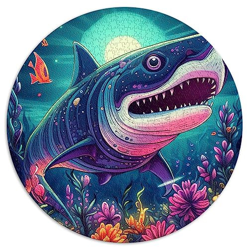 Das Jaws-Puzzle mit 1000 Teilen für Erwachsene, kugelförmiges Puzzle für 100% recyceltes Premium-Brett im Format 26,5 x 26,5 Zoll