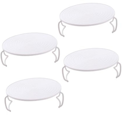 OUNONA 4pezzi Supporti Per Riscaldamento Cibi Microonde Ripiani Multi-funzione Per Cottura Al Vapore Vassoi Materiale Di Alta Qualità Per Cucina e Refrigeratore