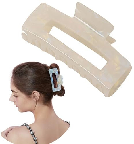 Haarklammer Damen Groß Rechteckige Haarspangen für Dickes Haar Zelluloid Elegant Haarclips Hair Clips for Women