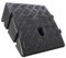 Rampa Per Sedie Rampe Per Marciapiede 11cm 13cm Portata 1000 Kg，Rampa Antiscivolo Per Gradini Per Porte, Ingresso Del Garage Bici Auto Moto Carrelli (Color : Black, Size : 25 * 27 * 11cm)