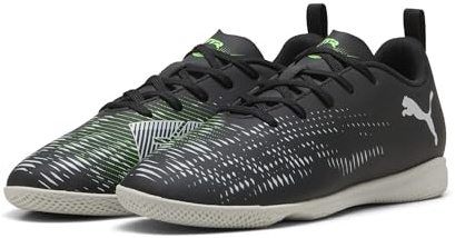 PUMA Future 8 Play IT JR Soccer Shoe, Black Silver-Fluo Green, 11 UK