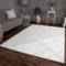 TT Home Wohnzimmer Teppich Hochflor Langflor Kunstfell Weich Modern Unifarben Flauschig, Farbe:Weiß, Größe:80x300 cm