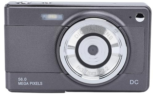 1080P HD Digitalkamera, 8 Fach Zoom Autofokus Selfie Vlogging Kamera mit 2,8 Zoll Bildschirm, 50MP Kompakter Videokamera Camcorder für, Teenager, Studenten (Silver)