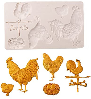 Silikon-Schokoladenformen, Fondantformen, Hühner-Nest-Form, Silikon-Backformen, Kuchendekorationswerkzeug