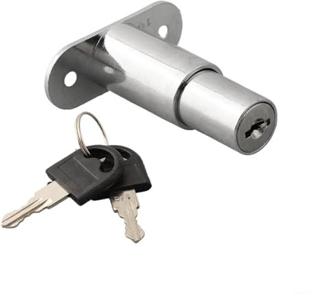 Möbelschloss für Schiebetüren und Schränke, schöner Zinklegierungsguss, Befestigungsschließe für Stabilität (32 mm)