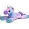 Sausudols Riesen Einhorn Plüschtier für Mädchen - 80 cm Großes Kuscheltier Hochwertiges Stofftier, Geschenk für Geburtstag, Weihnachten & Valentinstag Blau