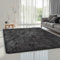 the carpet Soft Shaggy Flauschiger Hochflor Teppich, Wohnzimmer, Kinderzimmer, Anti-Rutsch Unterseite, kuschelig weich und super Soft, Anthrazit, 160 x 220 cm