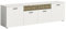 xonox.home Prisma X76J4T32 Lowboard TV-Schrank Kommode in weiß melamin, Absetzung Gold Nb. ca.190x57x37cm