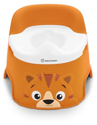 Baby Einstein Tinkle and Reveal Tiger Töpfchen – Rutschfestes Kleinkind-Töpfchen mit Spritzschutz & Farbwechsel-Belohnung beim Töpfchentraining – Ab 18 Monaten