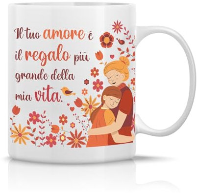 Partycolarità | Tazza Personalizzata Regalo per la Mamma | Idee Regalo Mamma | Con Scatola in Regalo | 330 ml (Sentimentale)