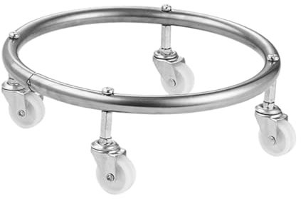 Holibanna Gas Bottle Holder Movable Propane Cylinder Bracket Steel Frame Wheels Gas Cylinder Stand for Outdoor Camping Wheels for Home Use