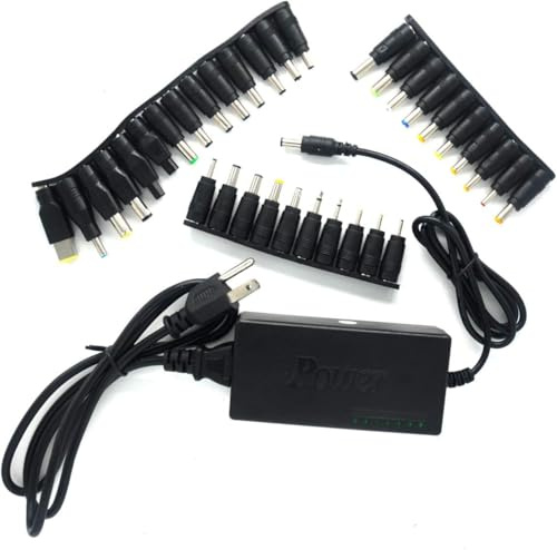 Pardarsey Universal AC Power Adapter Charger 96W with 34 pcs Adapters 12V-24V Compatible for Notebook Acer Asus Toshiba Dell Lenovo IBM HP Compaq Samsung Sony Gateway Fujitsu Mobile Phone DVD LCD