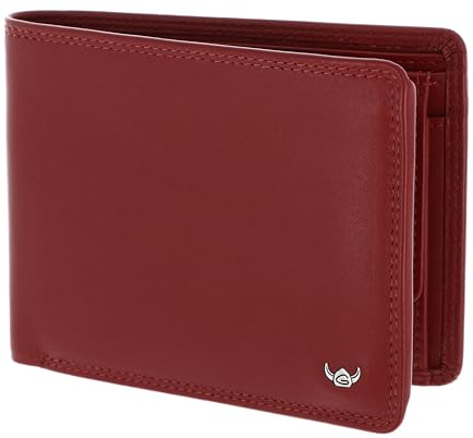 Golden Head Leder Geldbörse Polo RFID Protect Scheintasche 1125 Rot dunkelrot