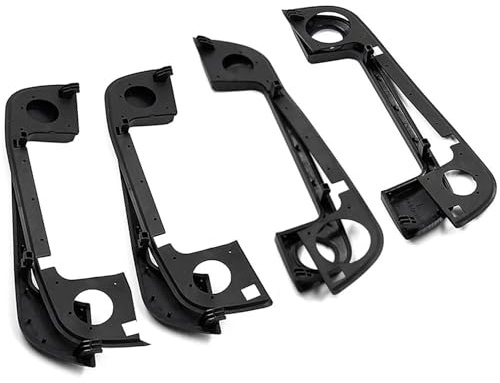 Türgriff 51218122442 51218122441 4-teiliges Türgriff-Set außen, passend für BMW E36, E34, E32, 3er, 5er und 7er Reihe, inklusive Gummidichtungen(4 x Covers with Seal)