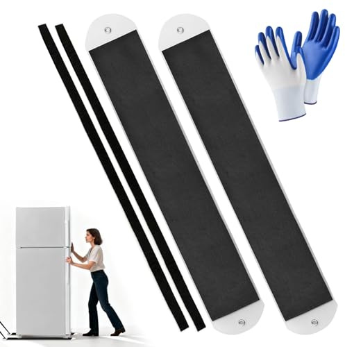 Washing Machine Sliders, Appliance Movers Set, Furniture Sliders for Hardwood Floors and Tiles, Appliance Sliders for Washing Machine, Sofa, Fridge, Washing Machine Mover with Pull Straps & Gloves