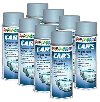 8x Dupli-Color Cars Rostschutz Haftgrund Spray grau 400ml 385889
