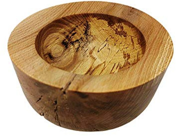 Holzschale Dekoschale Schale Obstschale Schlüsselschale Schmuckschale handgemacht gedrechselt rund aus Buchenholz Holz ∅ ca. 19 cm - H: ca. 11 cm