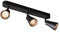 SLV Wand- und Deckenaufbauleuchte AVO CW Triple / Decken- und Wand-Beleuchtung innen, Aufbau-Leuchte, Wandaufbauleuchte, Decken-Strahler / GU10 50.0W schwarz, 1000892