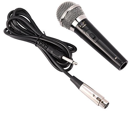 ASHATA Dynamic Microphone,Handheld Professional Wired Dynamic Microphone with Clear Voice for Karaoke Vocal Music Performance