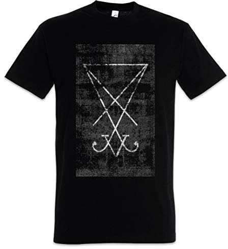 Urban Backwoods Tarot Sigil of Lucifer Herren T-Shirt Schwarz Größe 4XL
