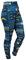 Zubaz NFL Team Column Legging für Damen, Herren, Los Angeles Chargers, X-Small