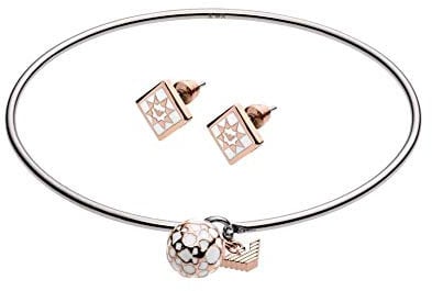 EMPORIO ARMANI Damen Geschenkset Armband Ohrringe Bicolor, EGS2486040