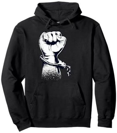Conception d'un militant de la liberté du poing levé Sweat à Capuche