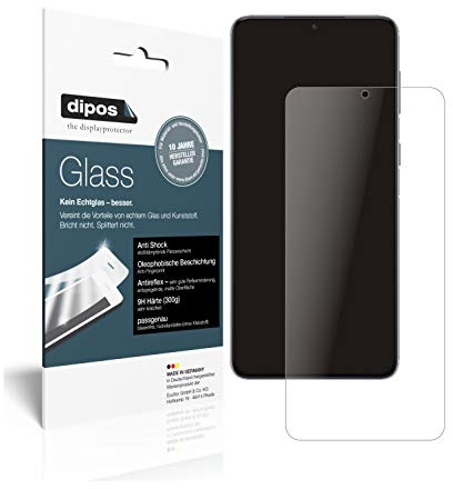 dipos 2x Displayschutzfolie 9H matt für Samsung Galaxy S21 | Antireflex, entspiegelnd, bricht und splittert nicht, kein Echtglas, Anti-Shock, kratzfest, blasenfrei, selbstklebend