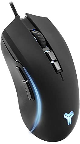 Elyte - MY100 - Souris Gaming Filaire - Rétroéclairage RGB - 800/3200 DPI - Compatible PC, Mac - Noir