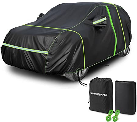 NEVERLAND Bâche Voiture Étanche Housse Protection - Housse de Protection PEVA Bache Voiture Universelle Résistant aux UV et à l'eau 2000pa Extérieure L