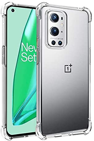 iCoverCase Für OnePlus 9 Pro 5G Hülle klar, Ecken, stoßfeste Schutzhülle aus weichem TPU Slim Thin Case für OnePlus 9 Pro - Klar
