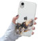 Newseego Compatible with iPhone XR Case, Transparent Three-dimensional Relief Watercolour Marble Texture Slim Soft Silicone Case for iPhone XR Shockproof TPU Back Cover Bumper for iPhone XR-Black