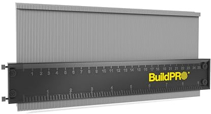 BuildPRO Contour Gauge 10” with Metal Lock – Precise Profile Duplicator Tool for Flooring, Woodworking, Tile & Carpet – Ideal Gift for DIYers & Pros