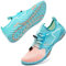 Badeschuhe Herren Damen Barfußschuhe Wasserschuhe Schwimmschuhe Strandschuhe für Surfen,Tauchen,Bootfahren,Gymnastik Fitness (Pink Blau, 36EU)