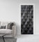 MyMaxxi - Tür bekleben mit Türtapete Selbstklebend 90x200 Lederoptik - Türfolie mit Premium Glanzeffekt - Türaufkleber metallic Silberfolie- Türposter Türklebefolie Edel Luxuriös schwarz Weiss