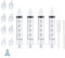 Sugeru® Nasensauger baby Set,Nasendusche set mit Reinigungsbürste & Silikon-Nasensaugspitze,wiederverwendbare/sicher/tragbar nasenspülung, nasal aspirator baby,Nasenwaschreiniger, Nasenspü (10ml, 4)