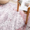 Carvapet Tappeti Runner Passatoia 120x180cm Antiscivolo Corridore Tappeto Lungo Tappeti di Zona Lavabile Medaglione Fiore Tappeto per Camera da Letto Soggiorno Cucina(Rosa)