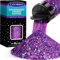 LEOBRO Purple Glitter - 160G/5.64OZ Holographic Chunky Glitter for Craft, Resin, Makeup & Tumblers