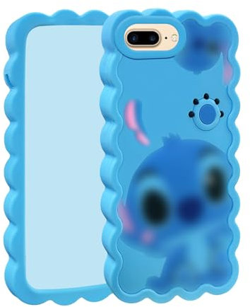 FINDWORLD Schutzhülle für iPhone 8/iPhone 7/6S/6, niedliches 3D-Cartoon, einzigartig, weiches Silikon, Tiergummi, stoßfest, für Kinder und Mädchen, Schutzhülle für iPhone 8/7/6S/6/SE (2. Gen)/3.