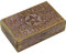 Craft&Style Deko Schatulle Kästchen Box Schachtel Kiste Dose aus Holz mit Deckel | Pentagramm Stern violett | L x B x H: 13 x 20 x 6 cm