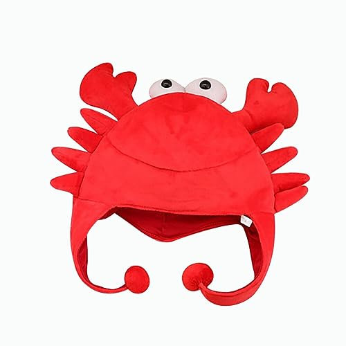 Funny Crab Hat Party Crab Hats Lobster Hair Band Octopus Hat Halloween Animal Hat Headwear Dress Up Party Costume Accessories for Kids Adults