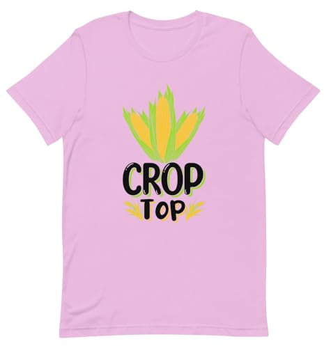 Novedad Crop Top Cómico Agricultura Refranes Horticultura Hilarante 2, Lila, Large
