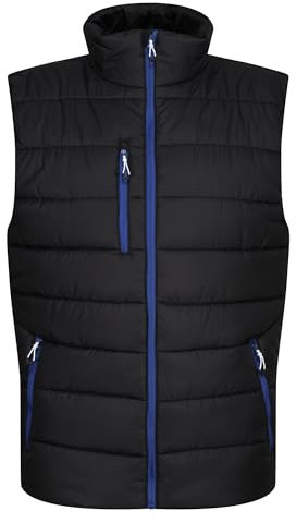 Regatta Professional Mens Navigate Thermal Gilet Body Warmer, Blk/NewRoyal, M EU