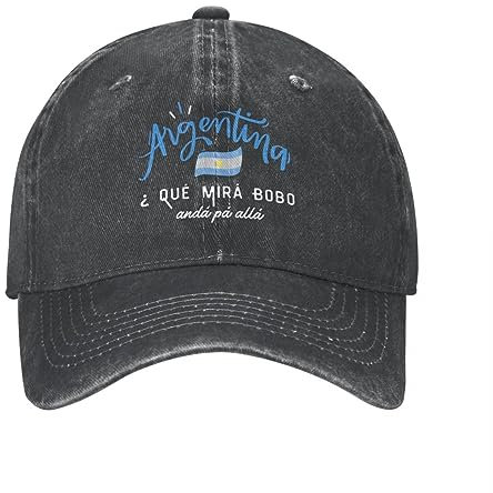 Baseballkappe lässig gewaschen Denim Argentinien Messi Baseballkappen Frauen Sonnenhut Snapback Cap Hüte Geburtstagsgeschenk Weihnachten