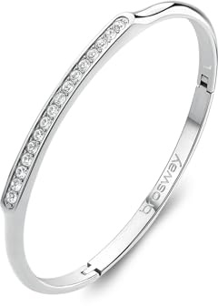 Brosway With You Armband für Damen aus Edelstahl mit Zirkonia Größe: 60 mm, BWY56