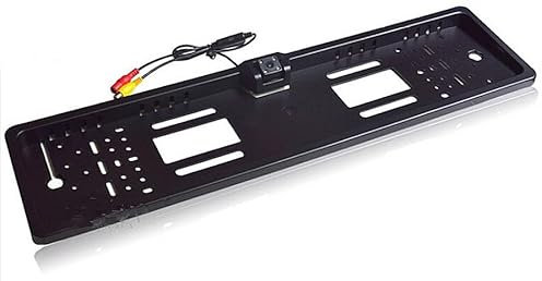 Kovalmax® Telecamera di retromarcia per auto - portatarga con 4 led, retrocamera da targa, visione notturna ottimizzata